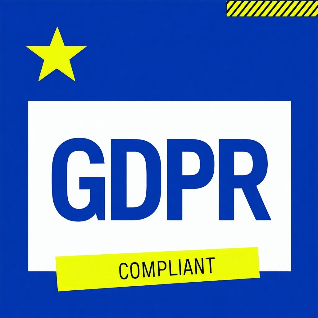 GDPR compliant add GDPR as text in picture